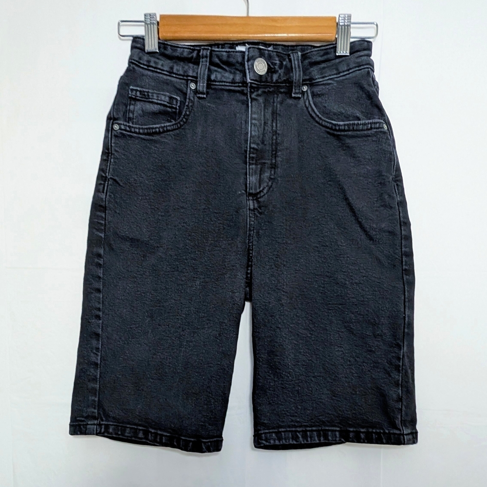 Cotton On Faded Black Women's Denim Bermuda Shorts